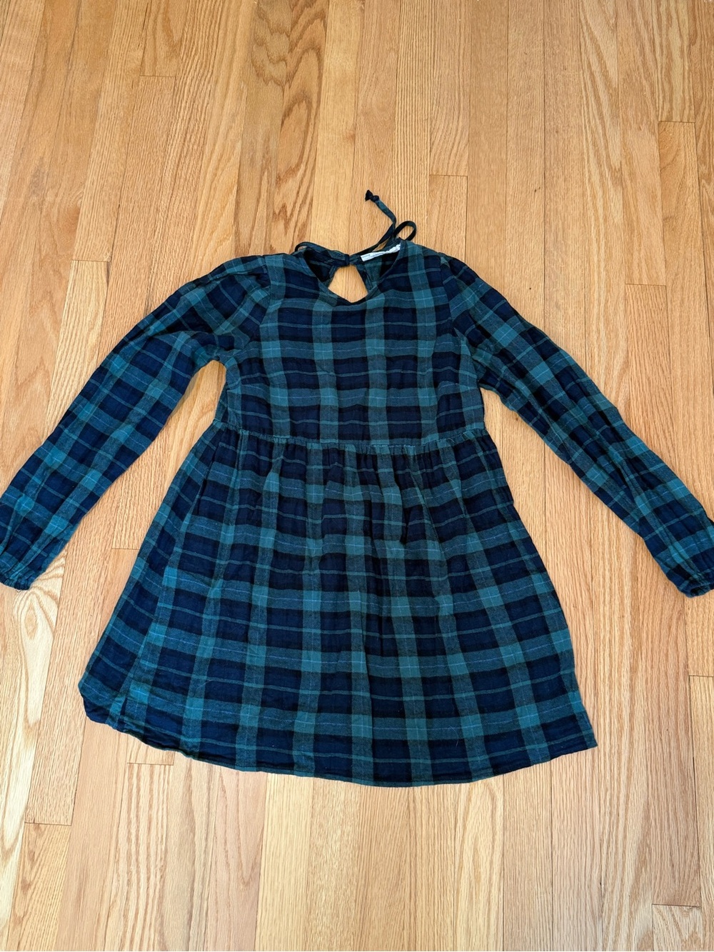 UO flannel grunge mini dress